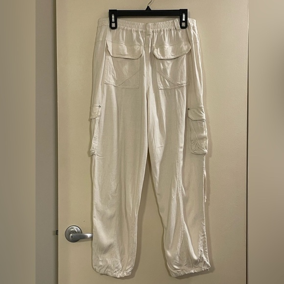 ANTHROPOLOGIE NWOT Relaxed Utility Pants in Ivory - Picture 7 of 11